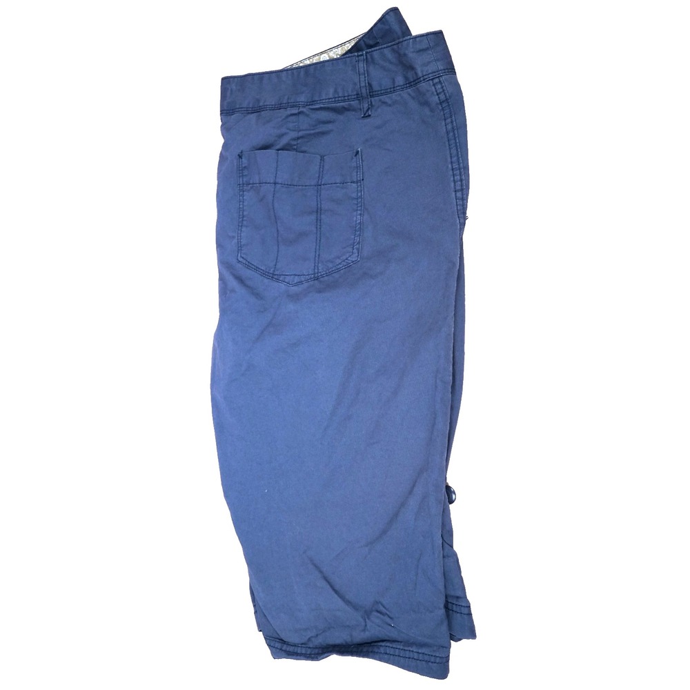 Eddie Bauer Navy Blue Bermuda Shorts Size 15 Roll Tab 38" waist - Picture 6 of 16
